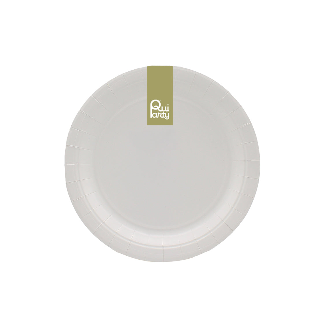 Piatto in carta 18cm Bianco pz15