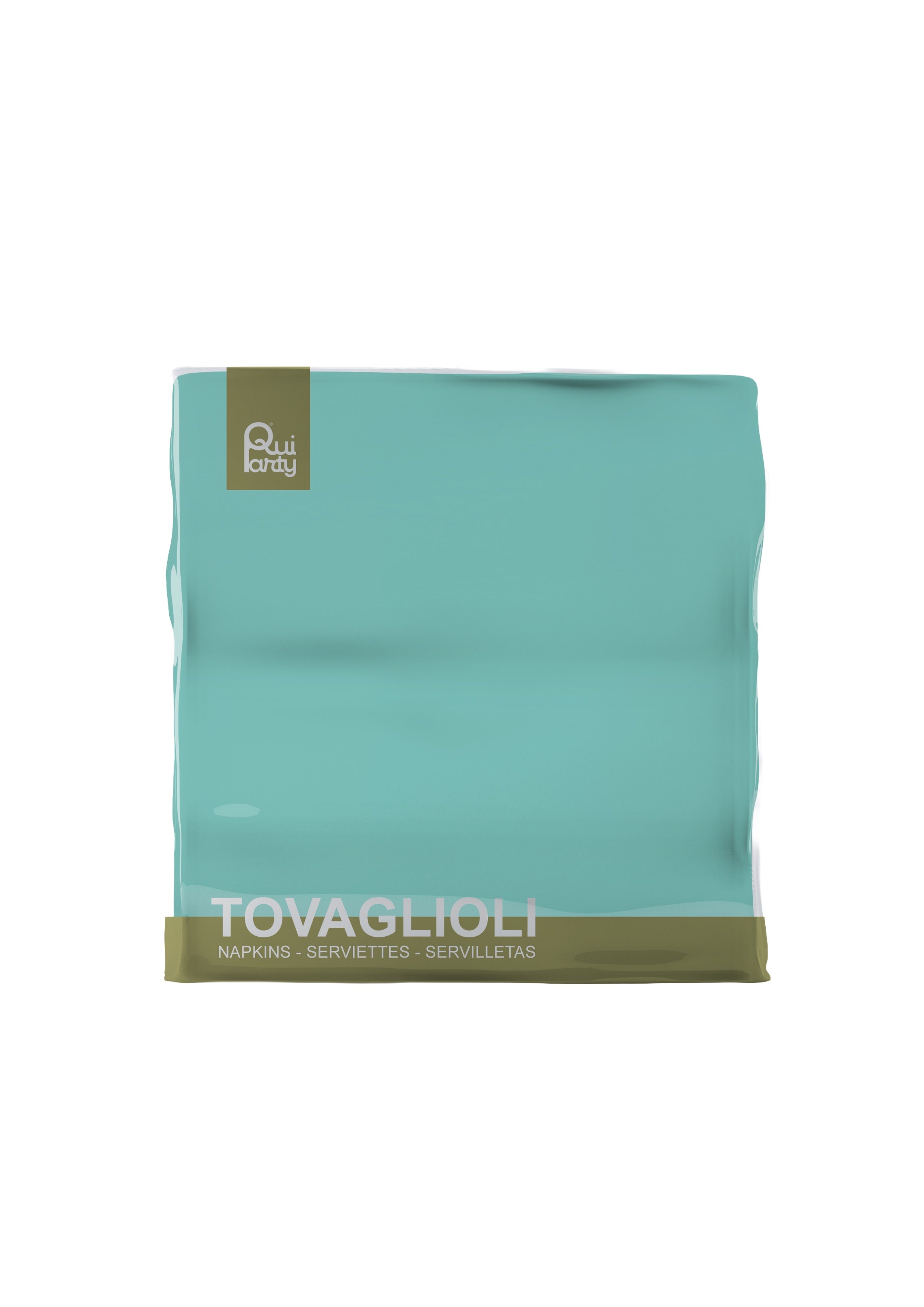 Tovagliolo cm33x33 - 2 veli - Acquamarina - pz.40