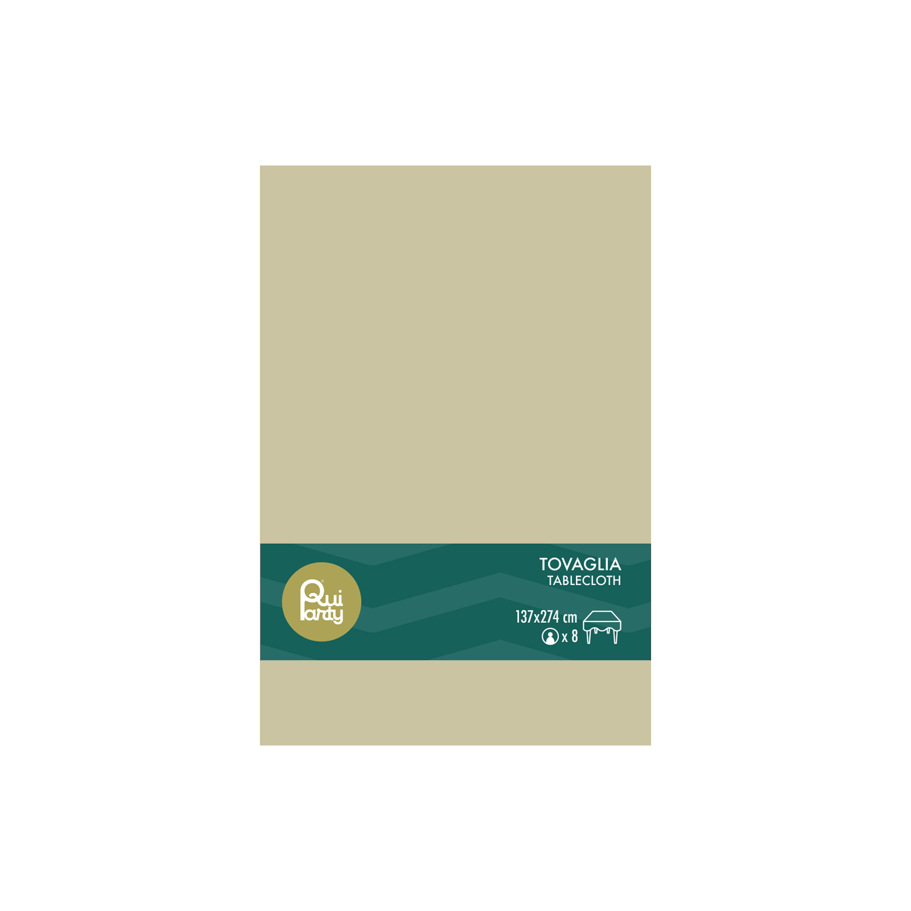 Tovaglia in plastica cm 137x274 Avorio