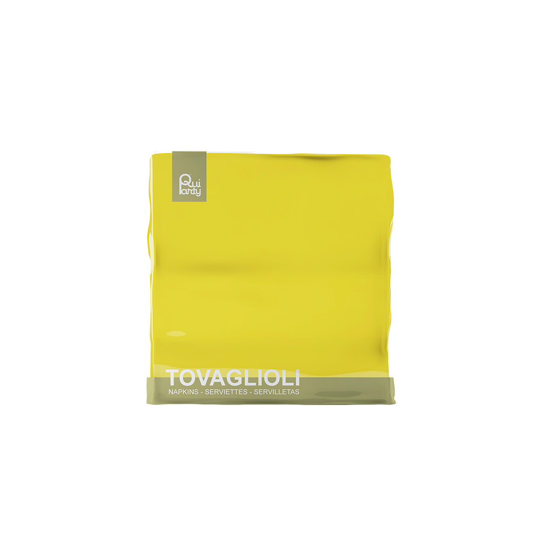 Tovagliolo cm25x25 - 2 veli - Giallo - pz.50