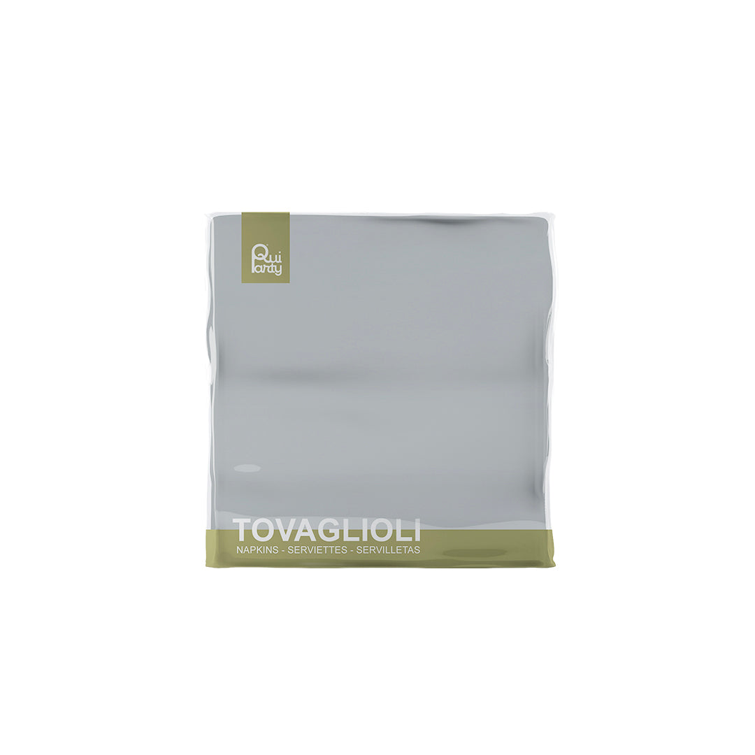 Tovagliolo cm25x25 - 2 veli - Argento - pz.50
