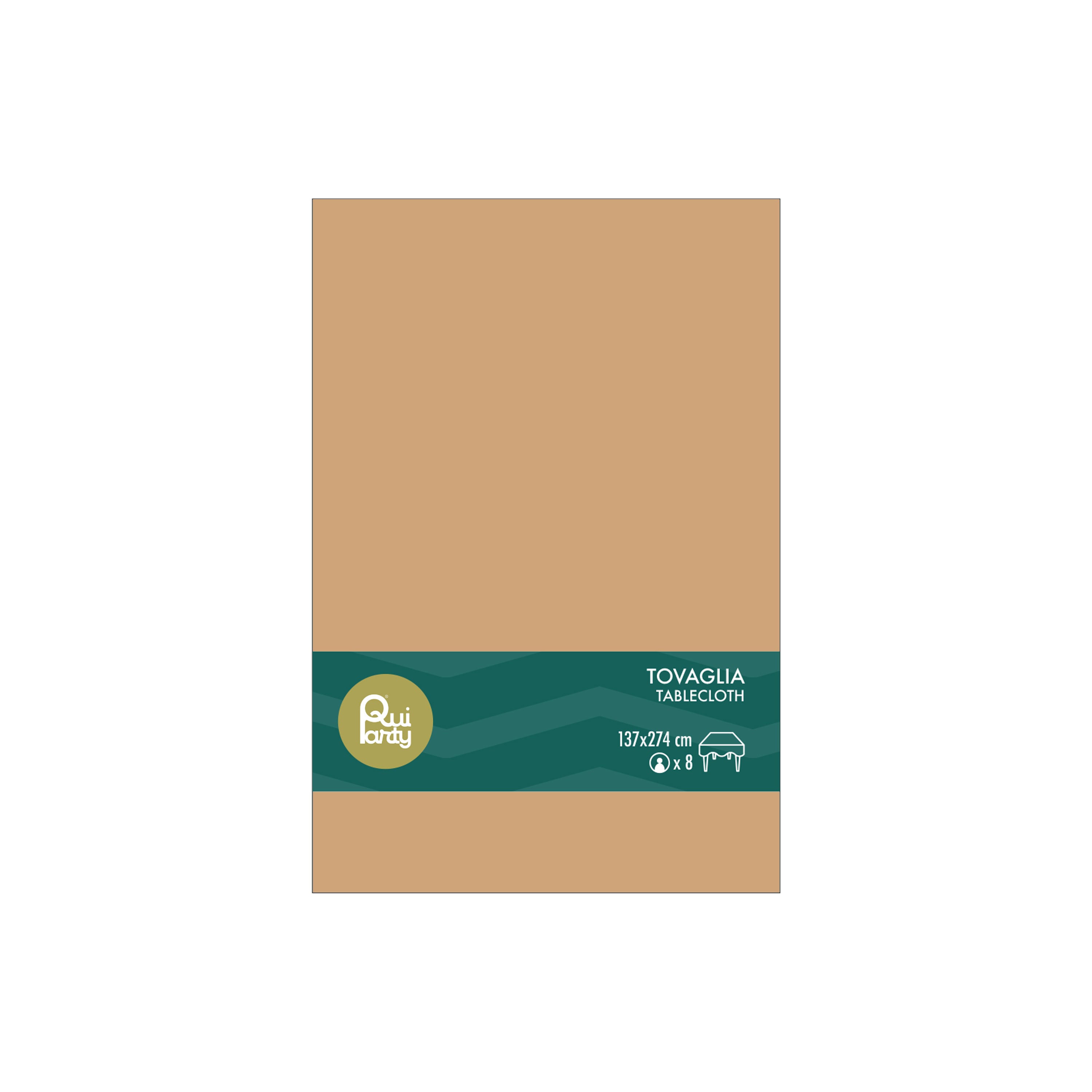 Tovaglia in plastica cm 137x274 Moka