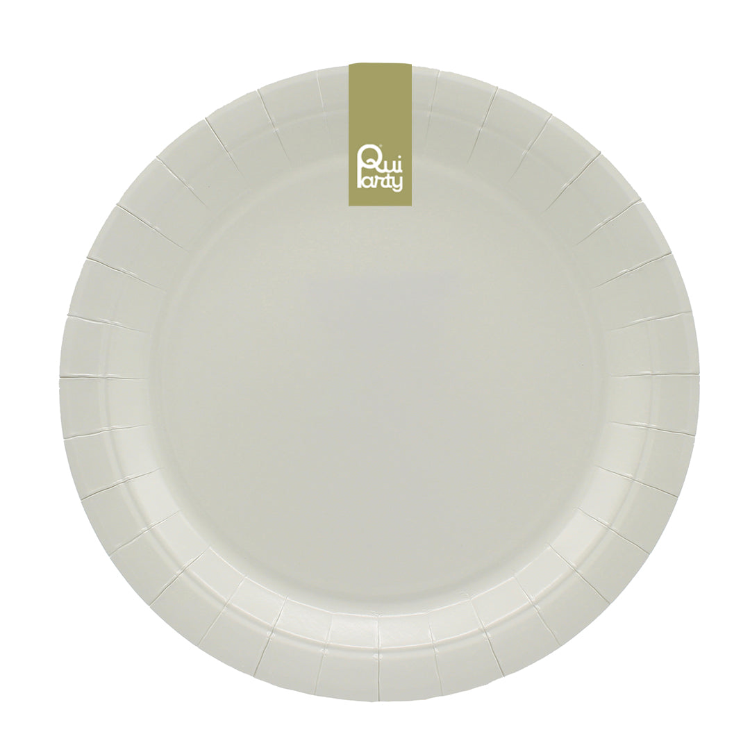 Piatto in carta 24cm - Sabbia - pz.15