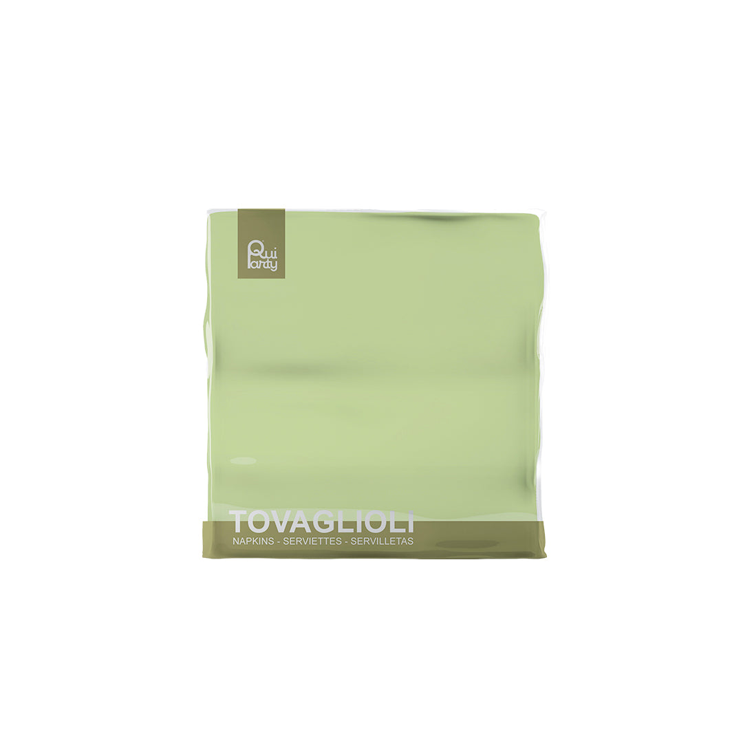 Tovagliolo cm25x25 - 2 veli - Verde mela - pz.50