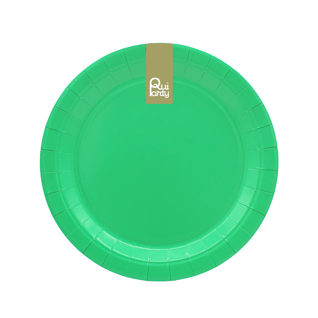 Piatto in carta 18cm - Verde - pz.15