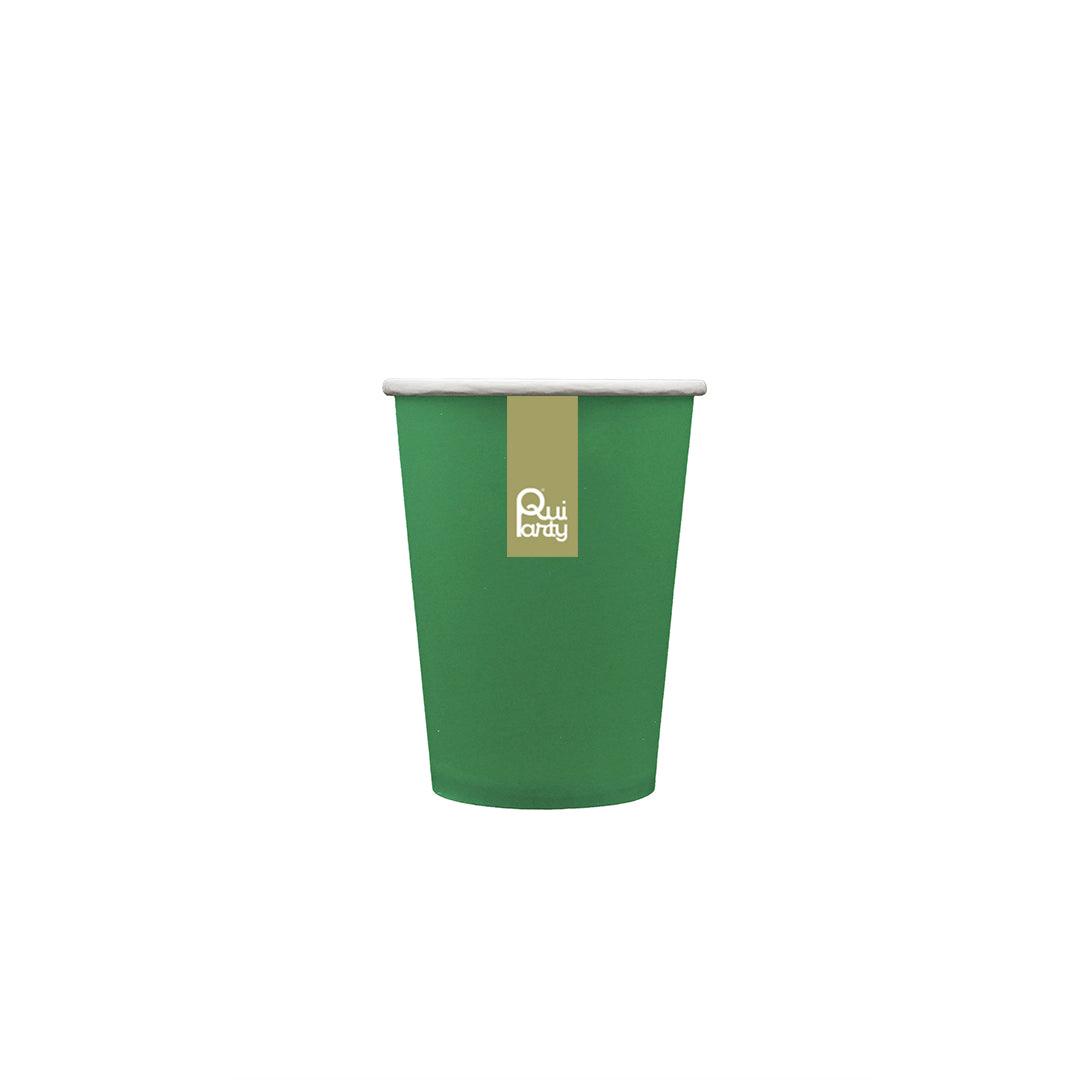 Bicchiere in carta cc250 -  Verde scuro - pz.15