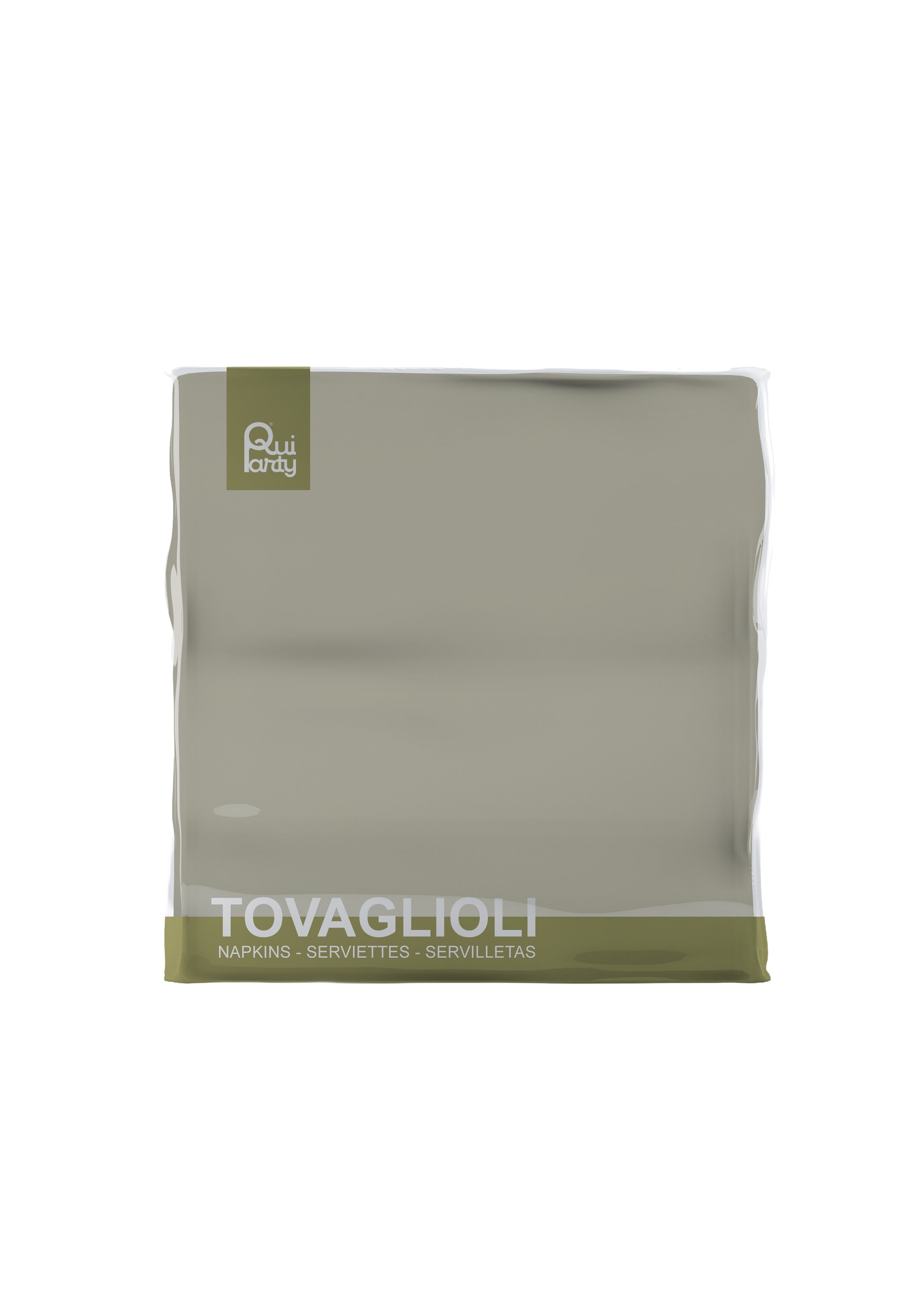 Tovagliolo cm33x33 - 2 veli - Tortora - pz.40