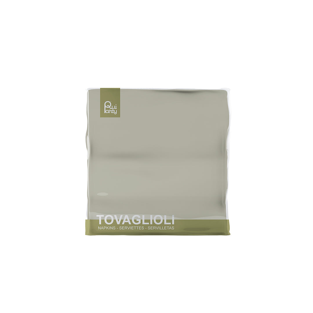 Tovagliolo cm25x25 - 2 veli - Tortora - pz.50