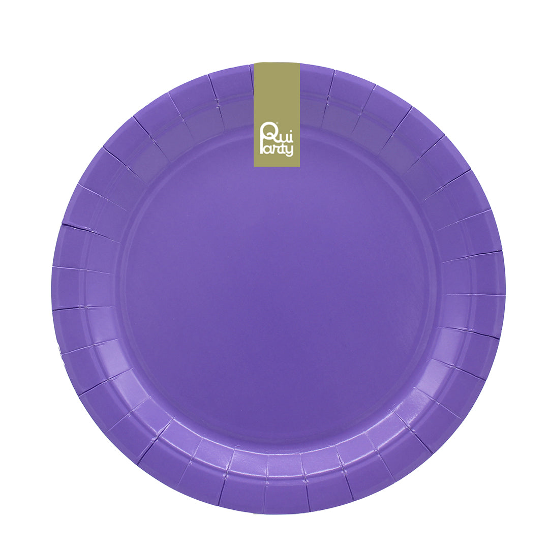 Piatto in carta 24cm - Viola - pz.15