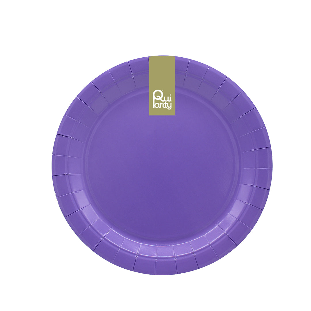 Piatto in carta 18cm - Viola - pz.15