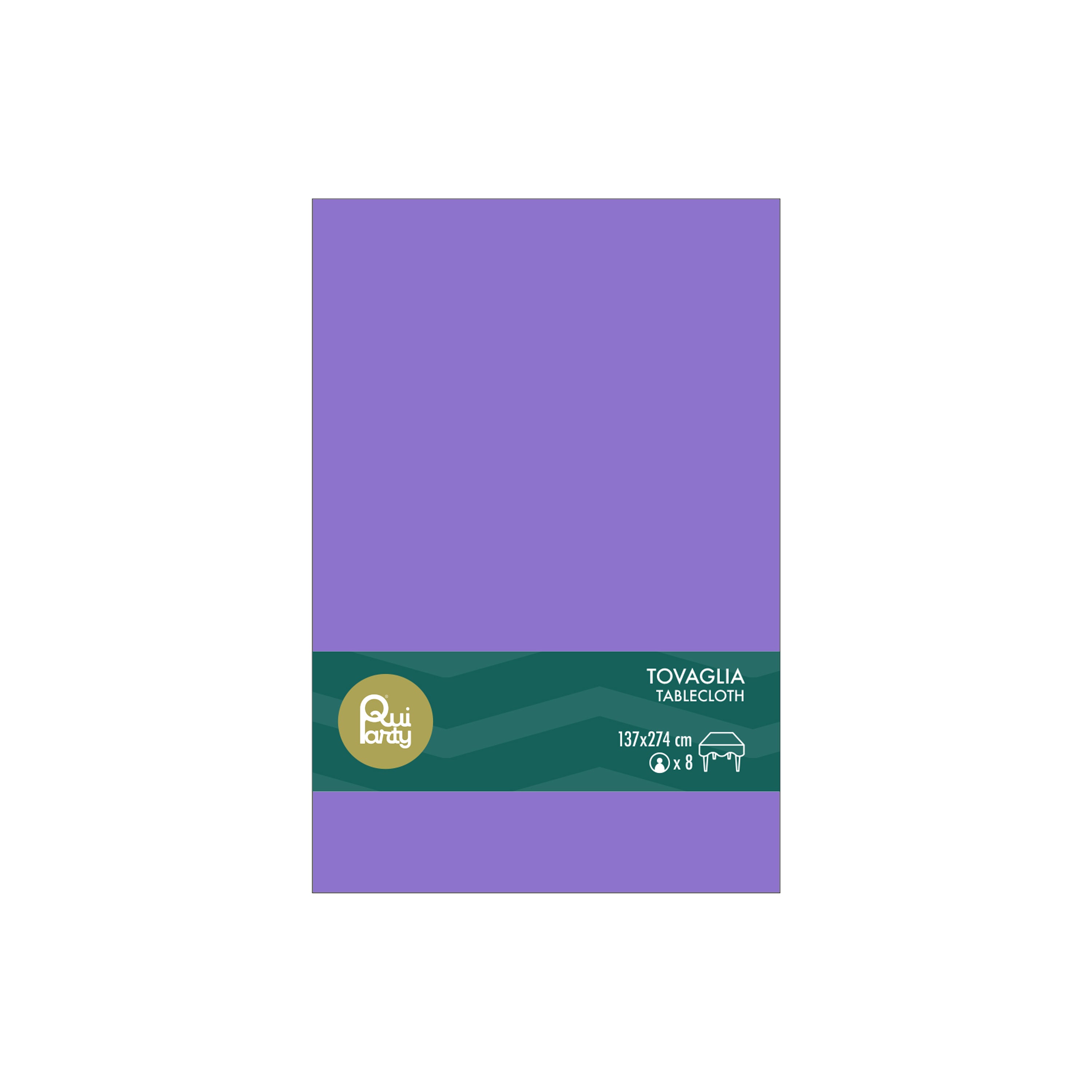 Tovaglia in plastica cm 137x274 Viola