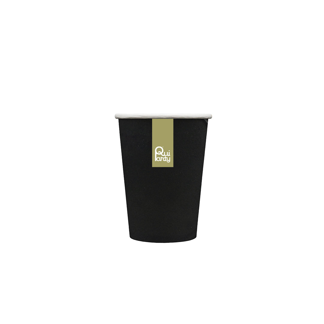 Bicchiere in carta cc250 - Nero - pz.15