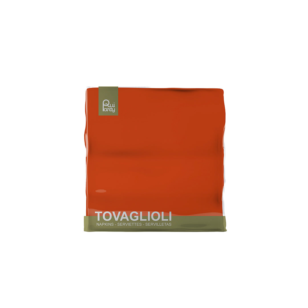 Tovagliolo cm25x25 - 2 veli - Arancione - pz.50