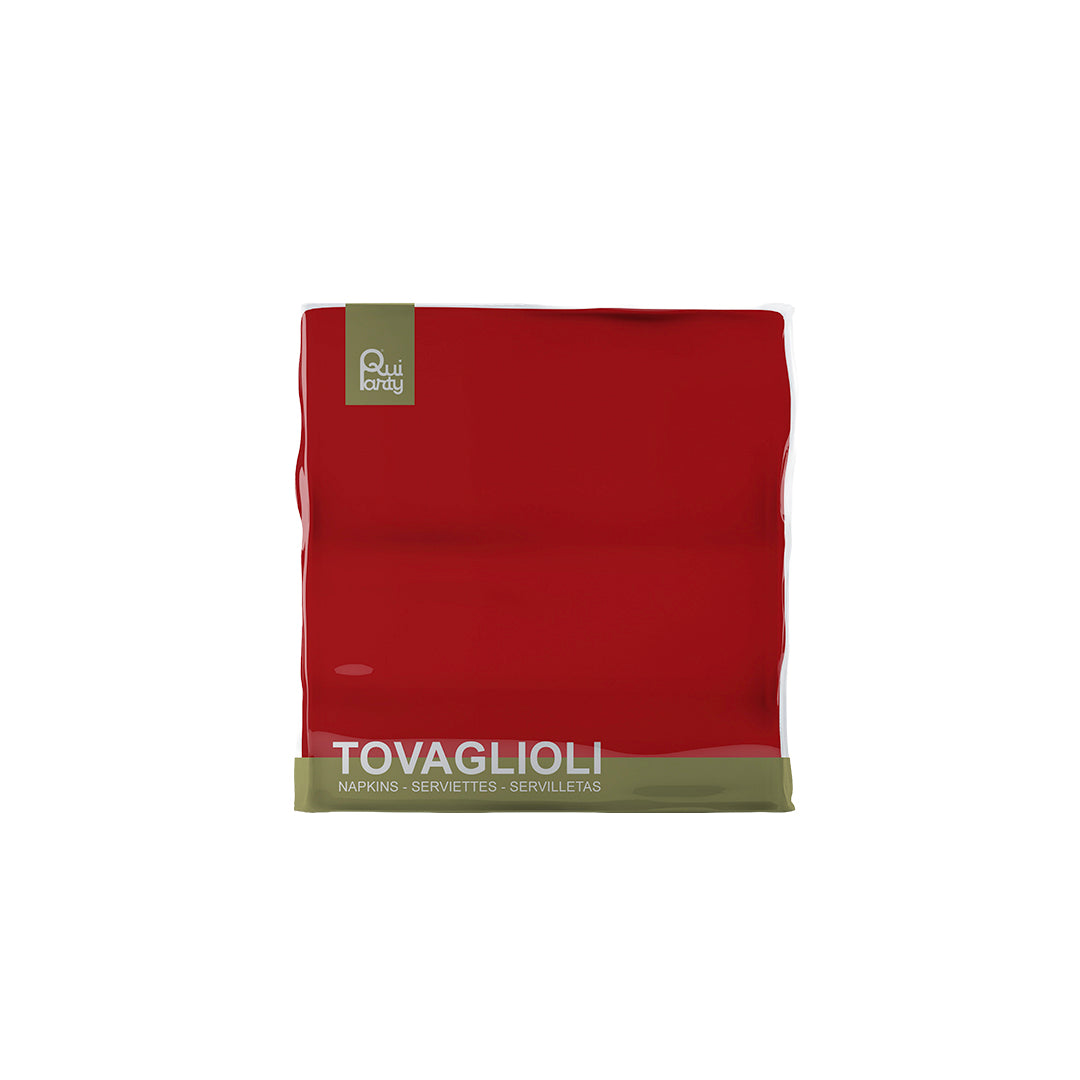 Tovagliolo cm25x25 - 2 veli - Rosso scuro - pz.50