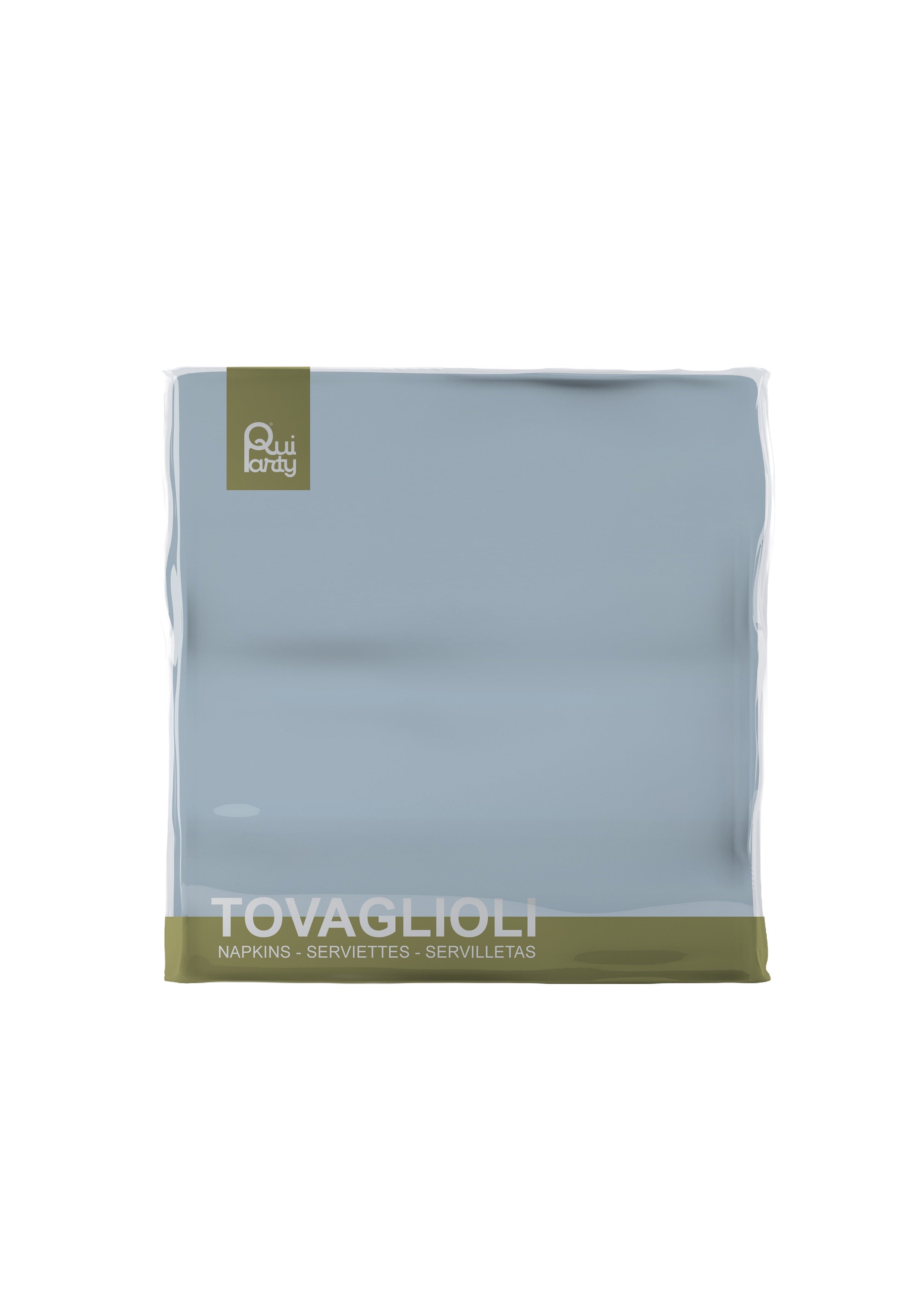 Tovagliolo cm33x33 - 2 veli - Celeste fumo - pz.40