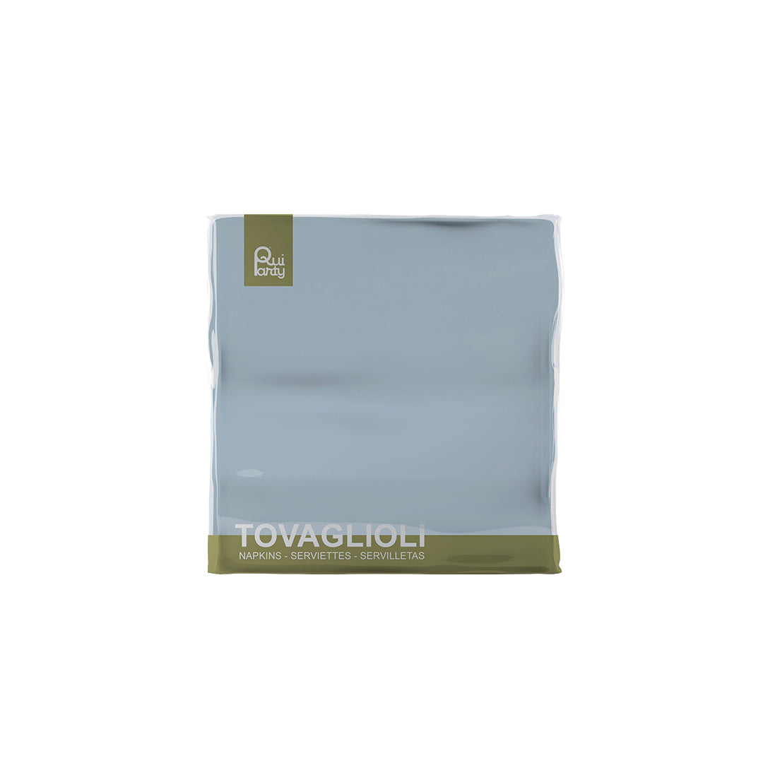 Tovagliolo cm25x25 - 2 veli - Celeste fumo - pz.50