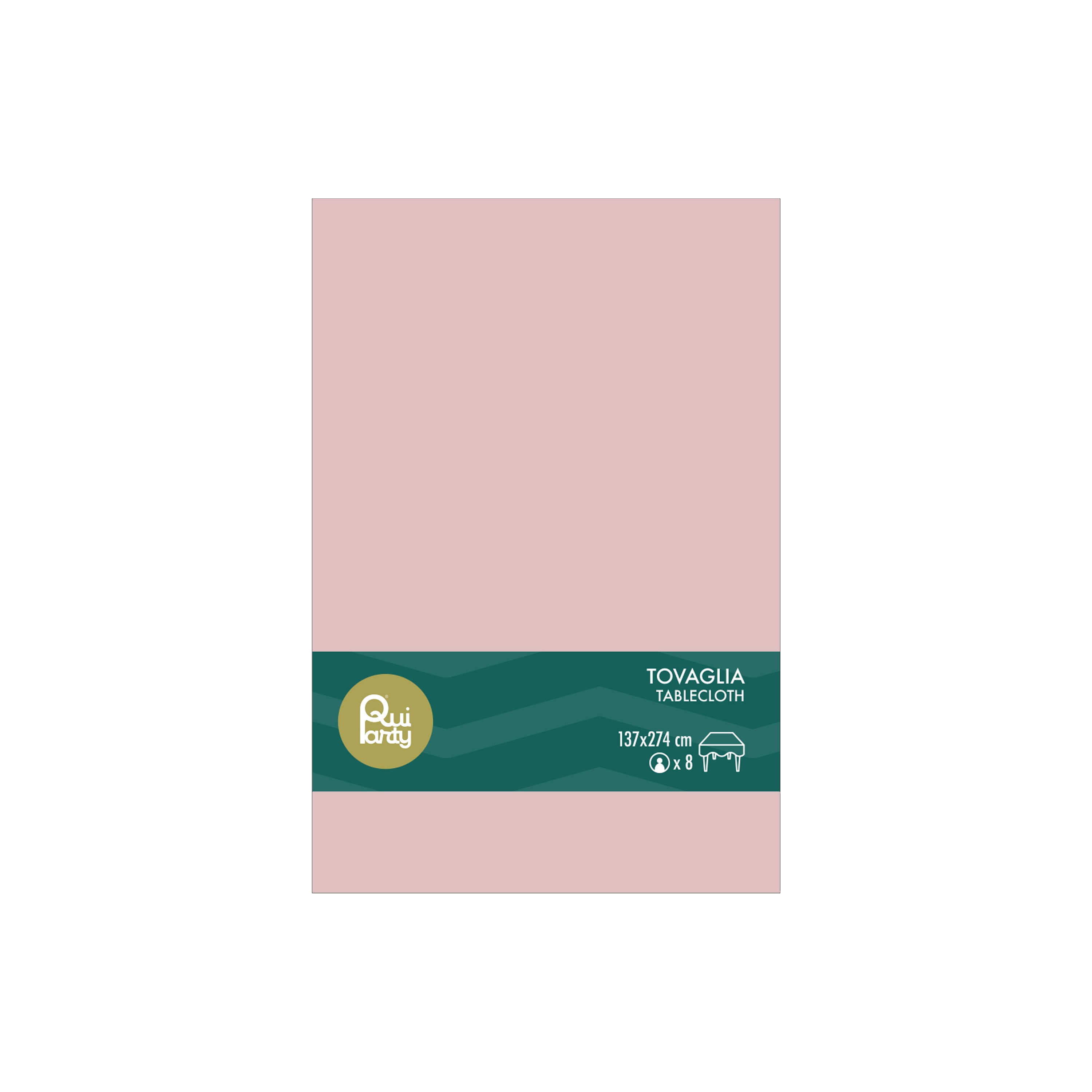 Tovaglia in plastica cm 137x274 Rosato