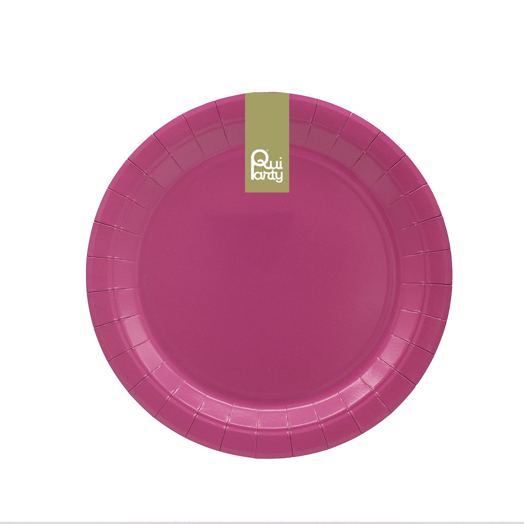 Piatto in carta 18cm - Malva - pz.15