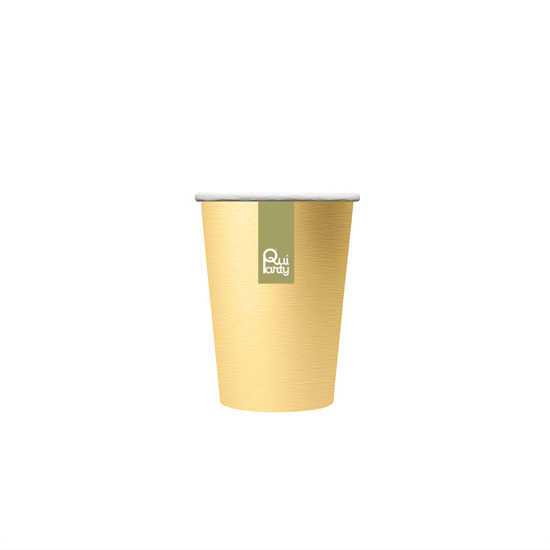 Bicchiere in carta cc250 - Oro Metal - pz.15