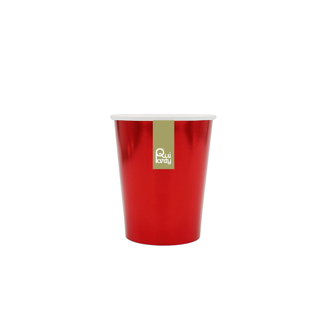 Bicchiere in carta cc250 - Rosso Metal - pz.15