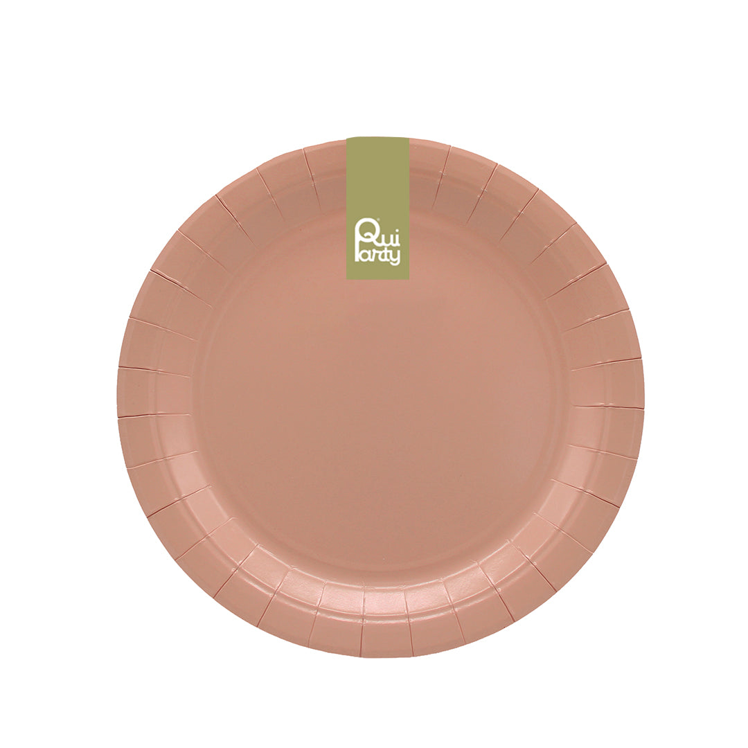 Piatto in carta 18cm - Terracotta - pz.15