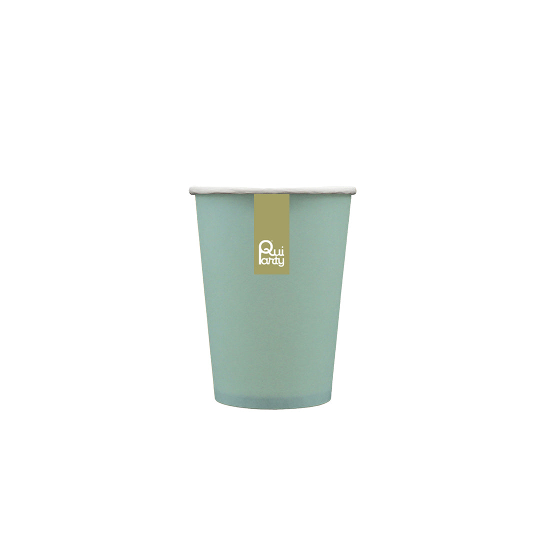 Bicchiere in carta cc250 - Verde polvere - Pz 15