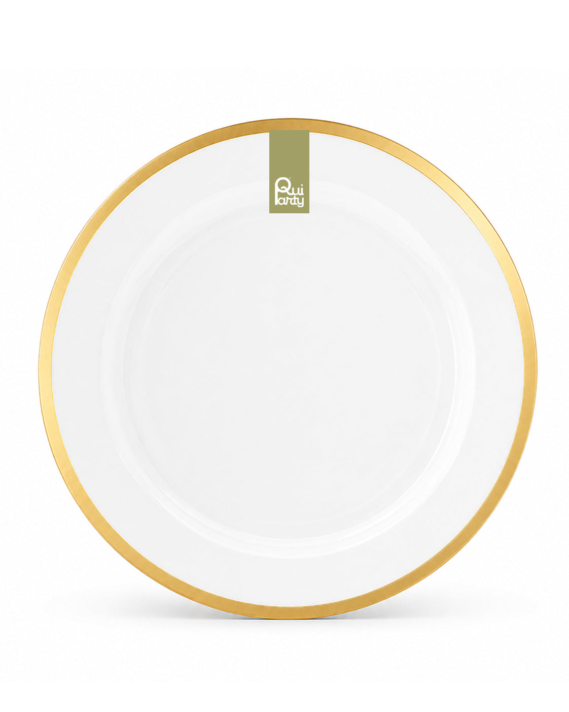 Piatto in plastica Cristal Chic cm 26 pz.6 - Cristal-Oro metal