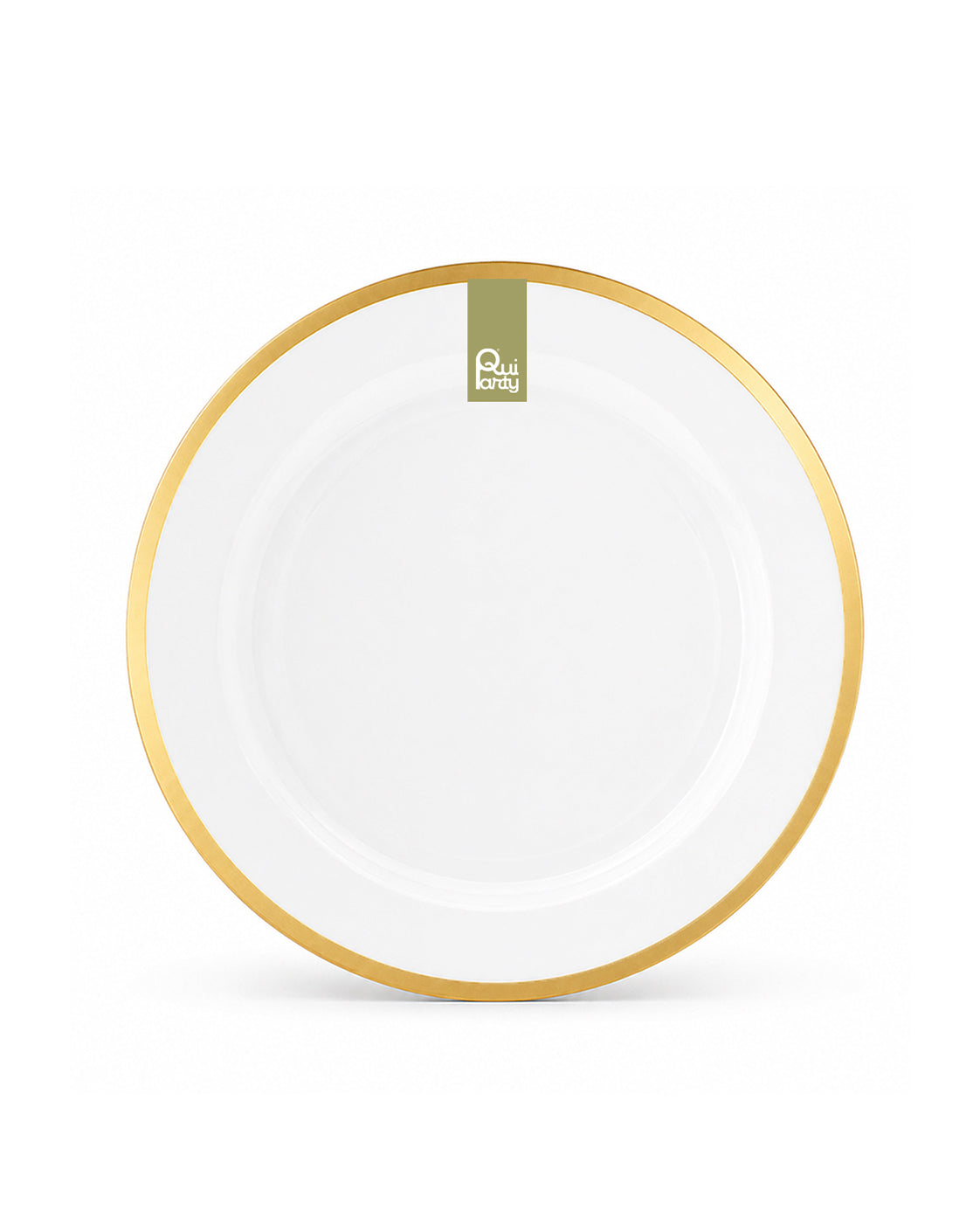 Piatto in plastica Cristal Chic cm 19 pz.6 - Cristal-Oro metal