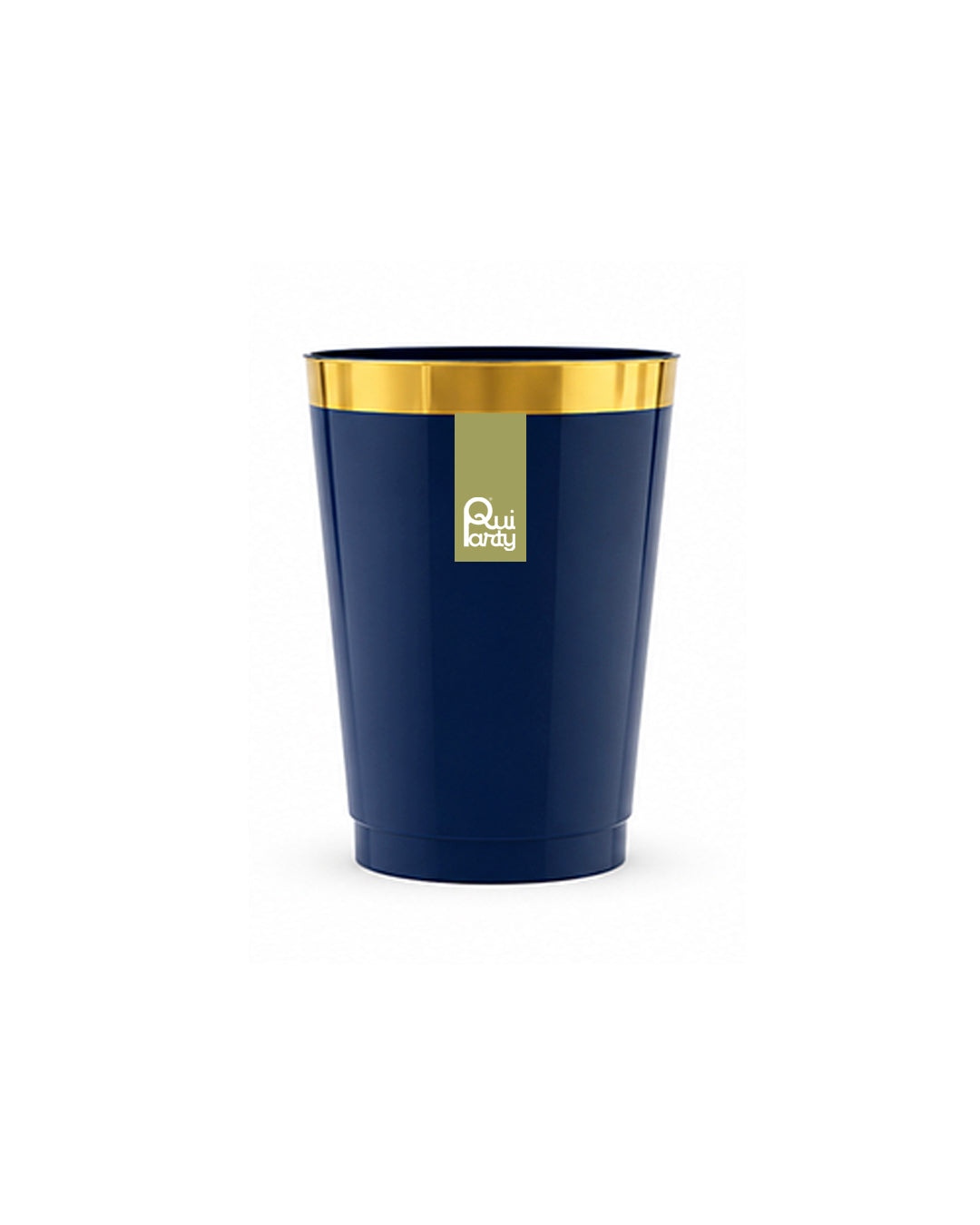 Bicchiere in plastica Chic cc 250 pz. 6 - Blu gotha-Oro metal