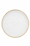 Piatto in plastica Hammered Chic cm 26 pz.6 - Cristal-Oro metal
