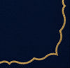 Tovagliolo Élite cm 33x33 2 veli pz.16 - Blu gotha-Oro metal