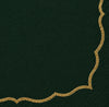 Tovagliolo Élite cm 33x33 2 veli pz.16 - Verde foresta-Oro metal