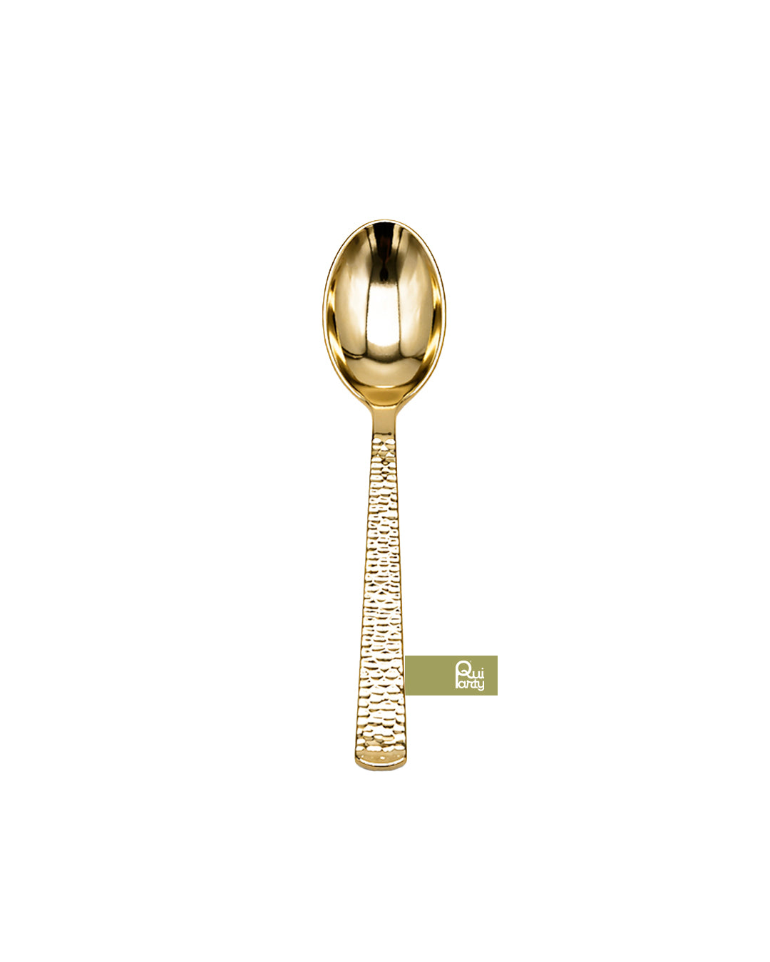 Cucchiaio in plastica Glamour cm 17,5 pz.12 - Oro metal